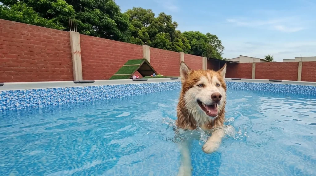 Perro mostrando apego excesivo hacia su dueño dentro de casa